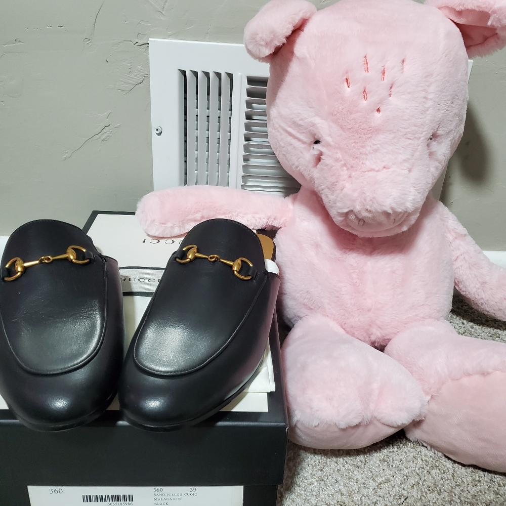 Gucci princetown mule black size 39 authentic